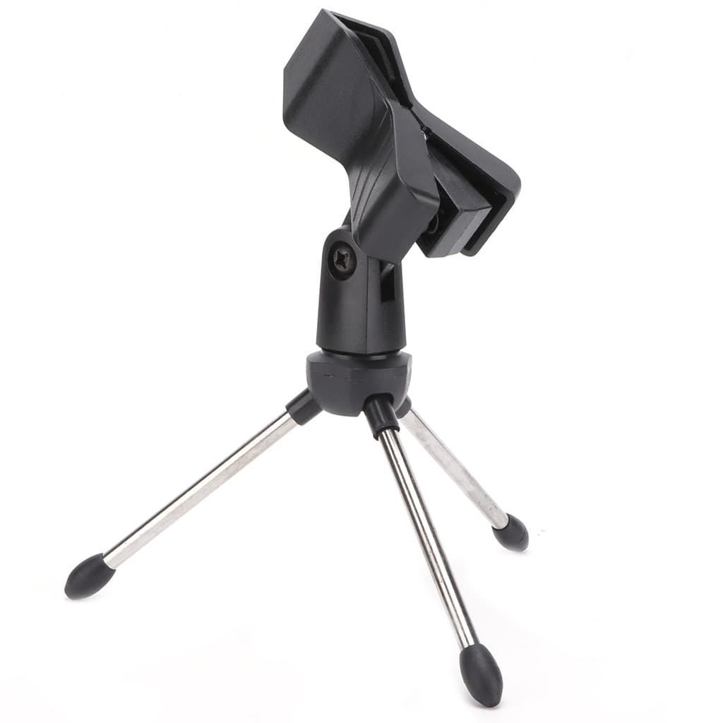 Suporte De Microfone De Mesa Dobrável Portátil Ângulo Ajustável Tripé