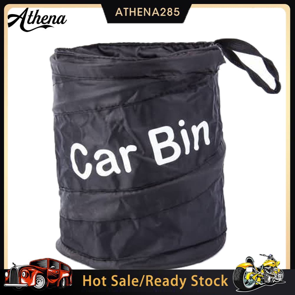 ATH_Fashion Cesto De Lixo Lixeira Recipiente Para Carro Saco De Armazenamento De Automática