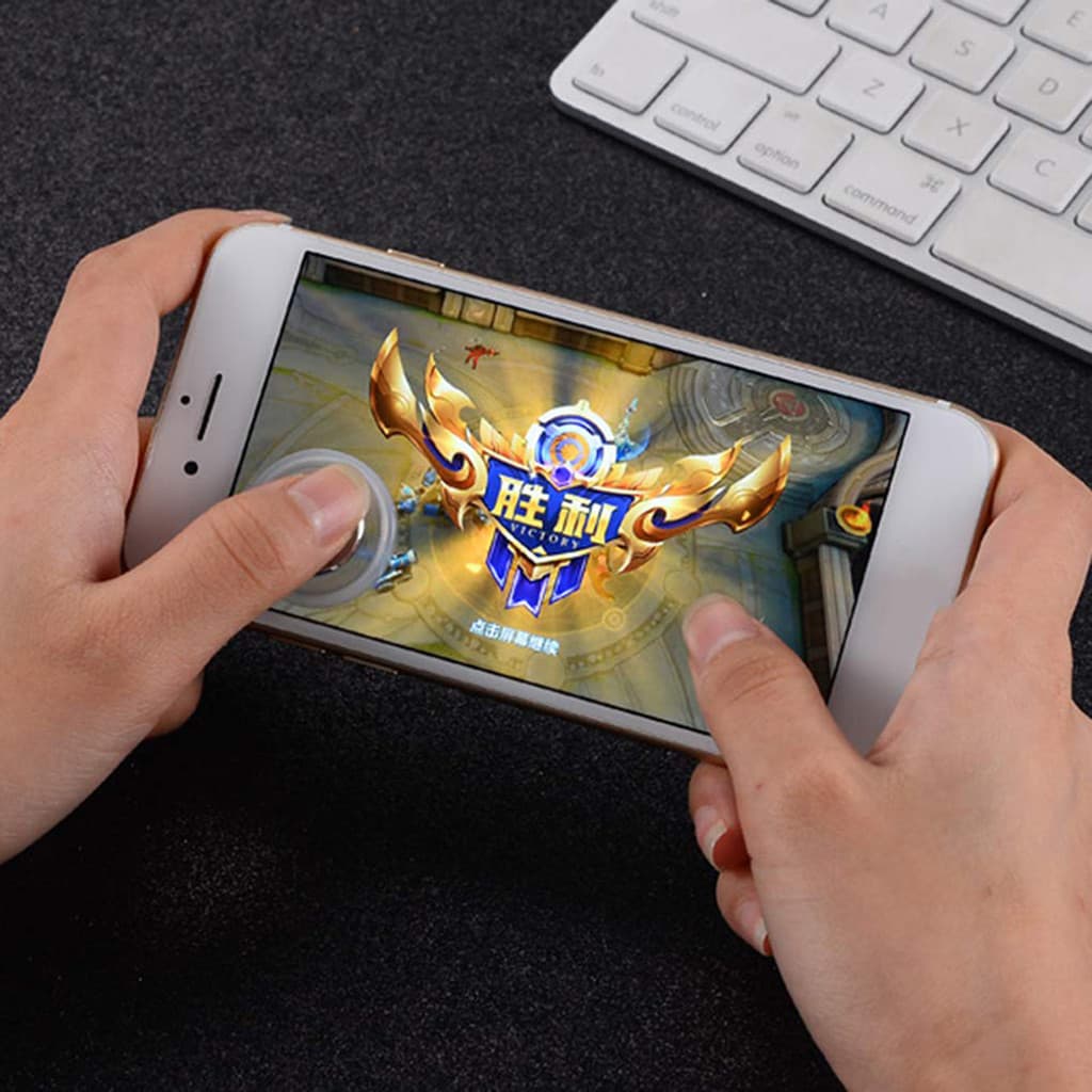 Kit Joystick Móvel Tamanho Mini Fácil De Instalar De Jogo Leve Para Celular Smartphone