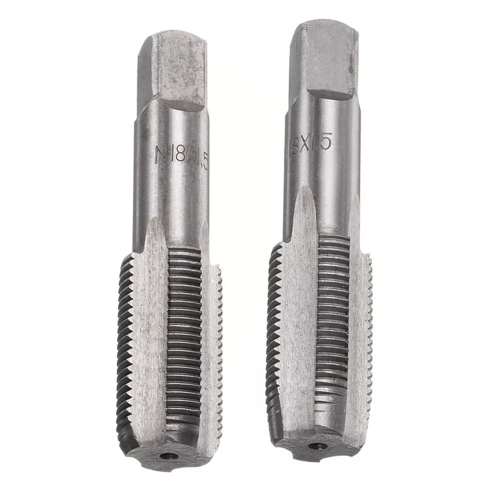 [qkc] 2pcs 18mm x 1.5 Torneira Métrica Rosca Direita 1.5mm Passo Aço Alto