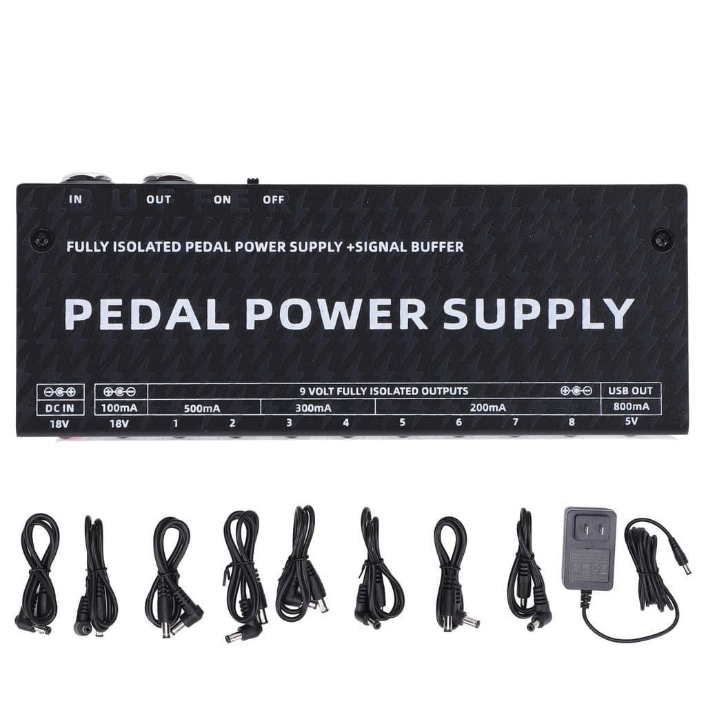 Fonte de alimentação para pedal de guitarra IRIN 9 isolamento Saída DC PEEDAL Pedal de efeito de bloco único Fonte de al