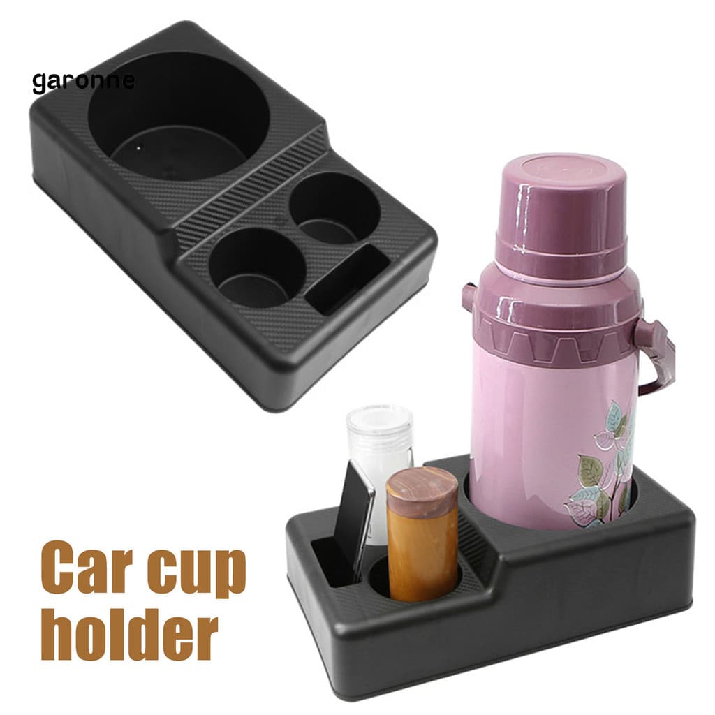 GA-Bandeja Porta-Copos Grande Para Carro Com Base Antiderrapante Organizador Universal Garrafas De Água Caminhão E Barco