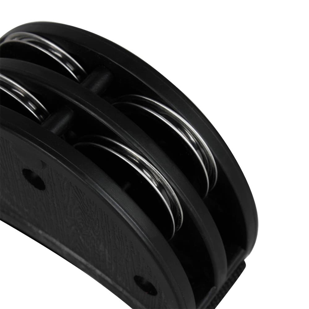 cpnobr ABS Pé Pandeiro Com Metal Jingle Bell Cajon Box Drum Companion Acessório