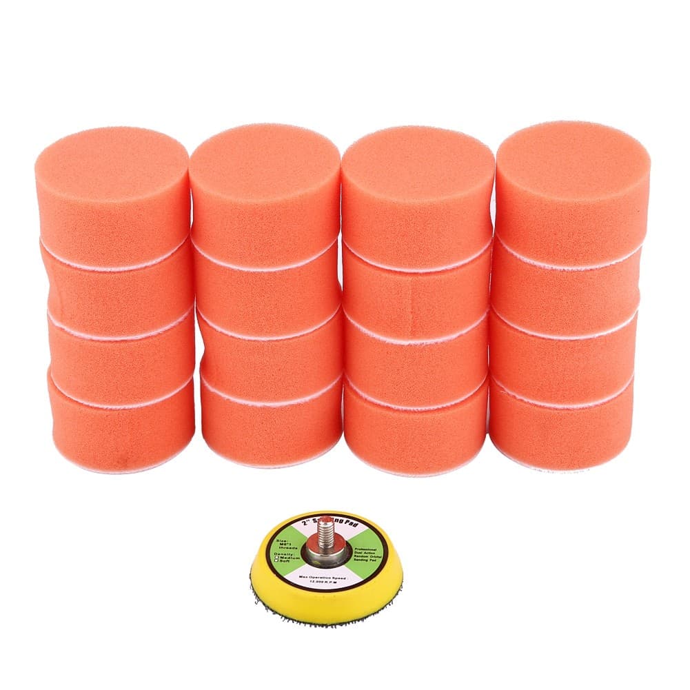 Almofadas De Polimento , Laváveis Laranja 2 Polegadas 17 Unidades/Conjunto Para Carro