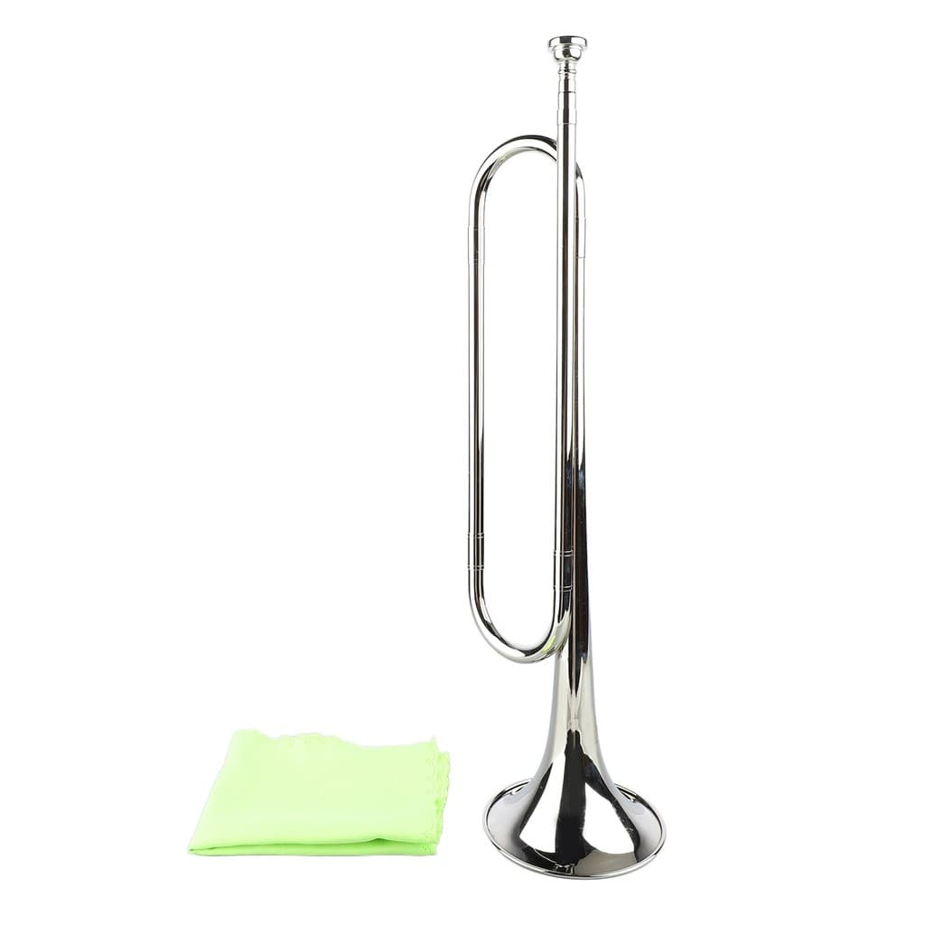 B Flat Bugle Latão Retro Padrão Trompete Instrumento Musical Para Orquestra De Cavalaria De Banda Escolar