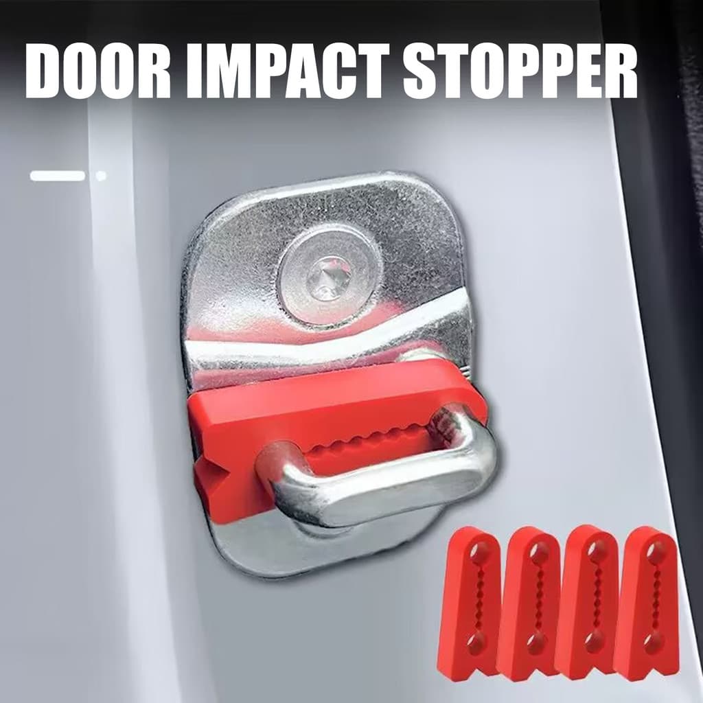 garonne-4Pcs Almofadas De Almofada De Porta De Carro Amortecedor Anti-Chocalho De Silicone Para Veículos Caminhões Reduz