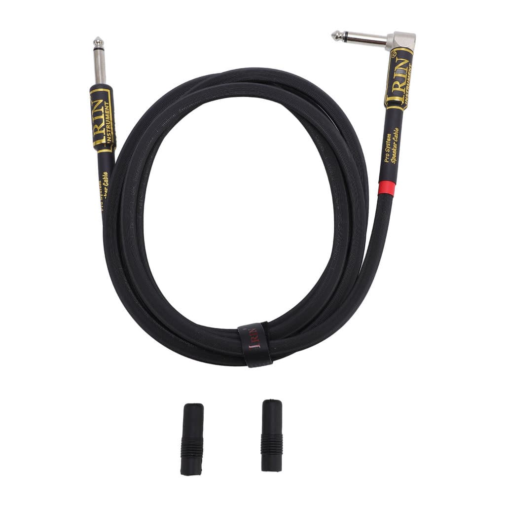 Cabo De Guitarra 6.6 Pés 1/4 Polegada Blindagem Dupla Ângulo Reto Para Instrumento Efeitos De Baixo Elétrico De Alto-Fal