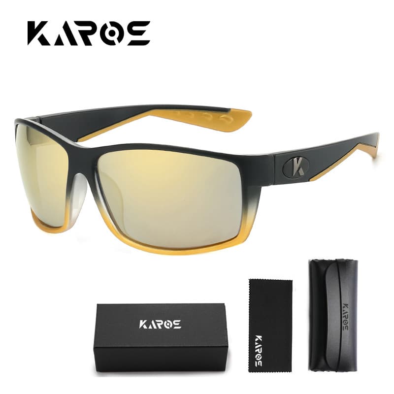 YZ2026 KAROS Conjunto De Óculos De Sol Polarizados UV400 Das Mulheres Dos Homens Ciclismo Pesca Correndo Esportes Para D