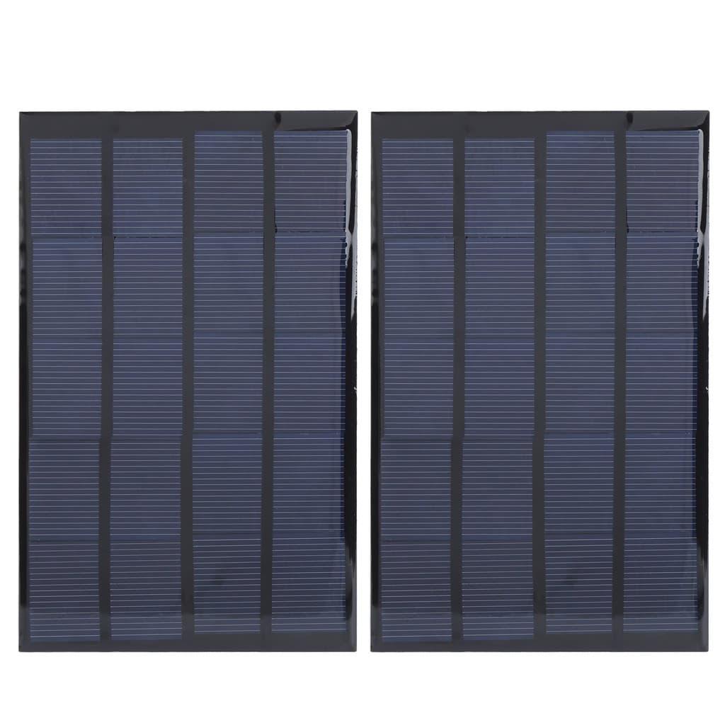2 Unidades Painel Solar Epóxi Mini Placa De Fonte De Alimentação Componente De Lâmpada DIY DC 5V 2W 142 x 88mm Tolobr