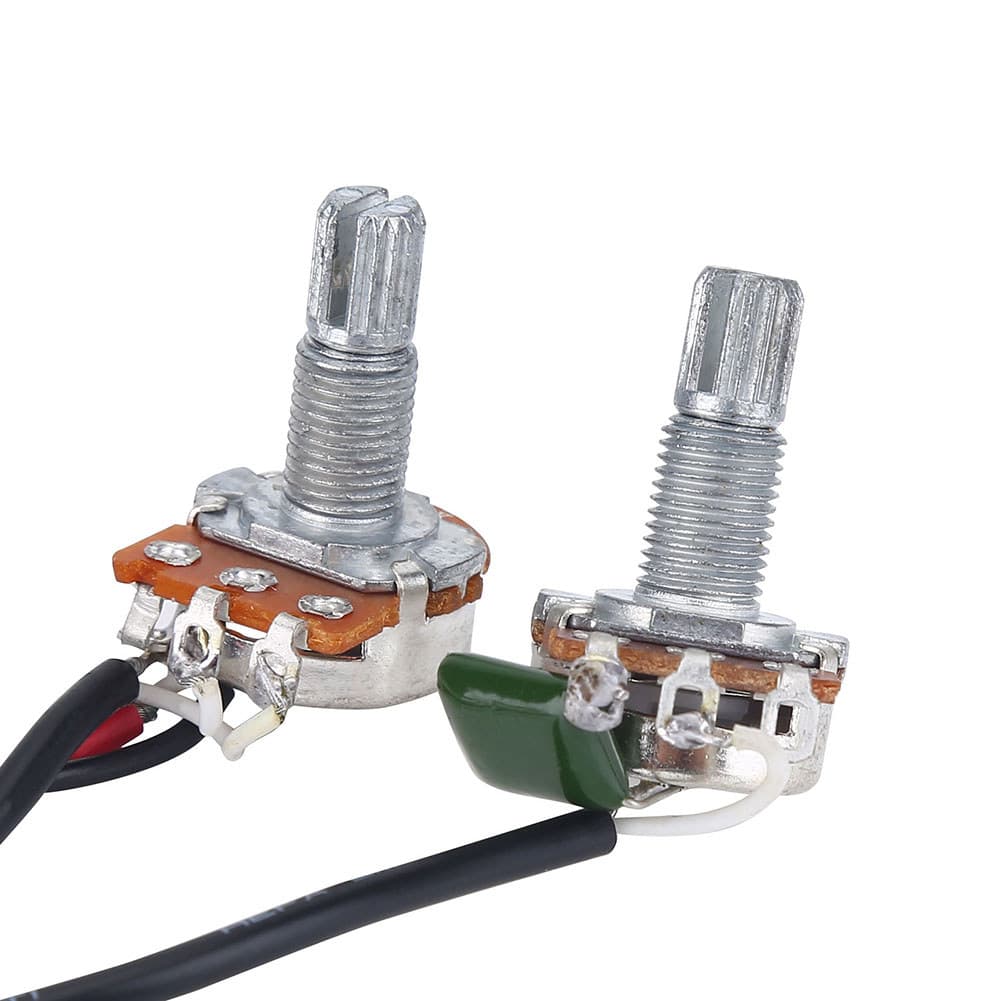 tolobr Arnês De 3 Vias , Lebreza De Guitarra Elétrica Antienvelhecimento Durável 500K Para Guitarras Elétricas