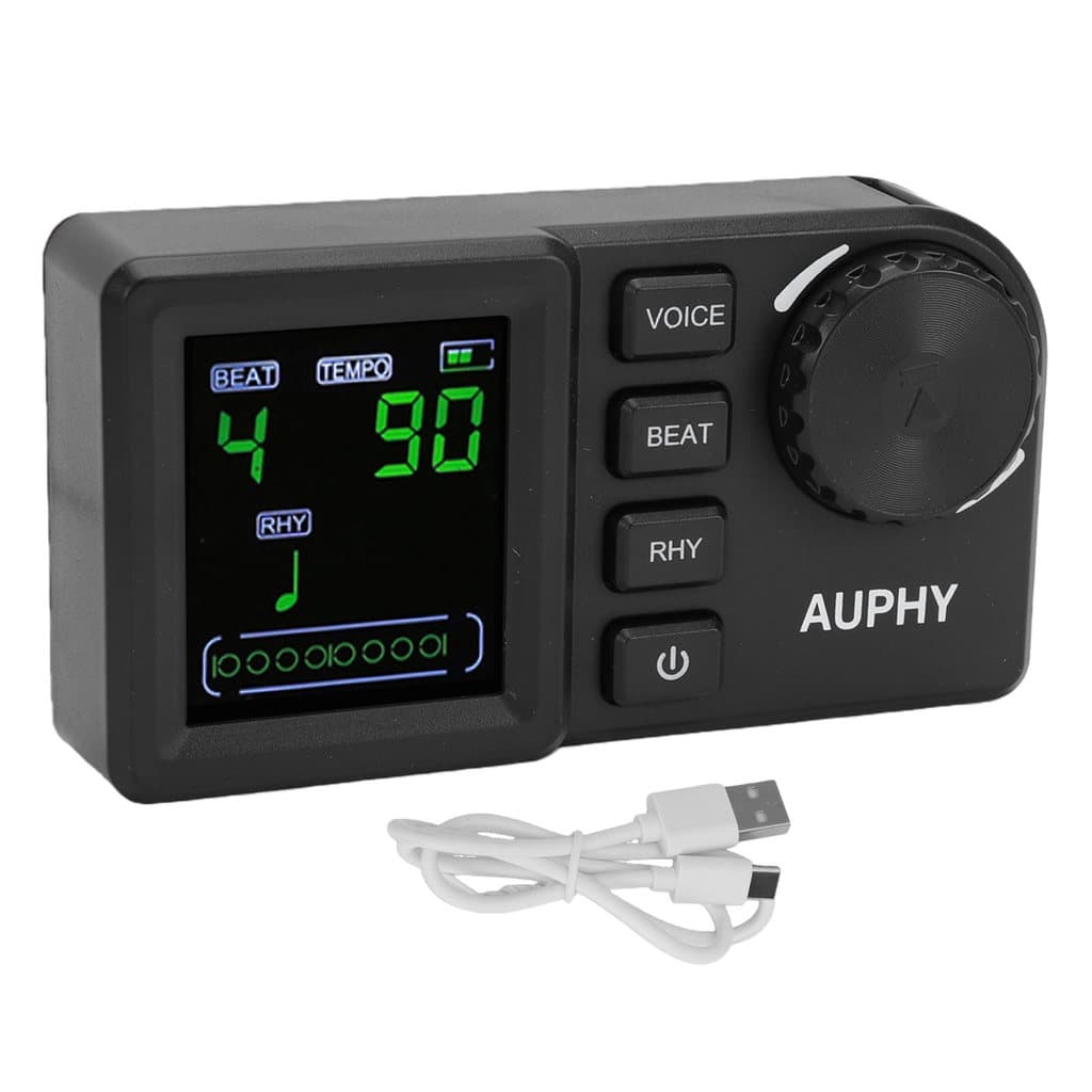 Metrônomo Eletrônico 40-208BPM Retroiluminado Display LCD Sintonizador Digital Para Piano Guitarra Violino Instrumento M