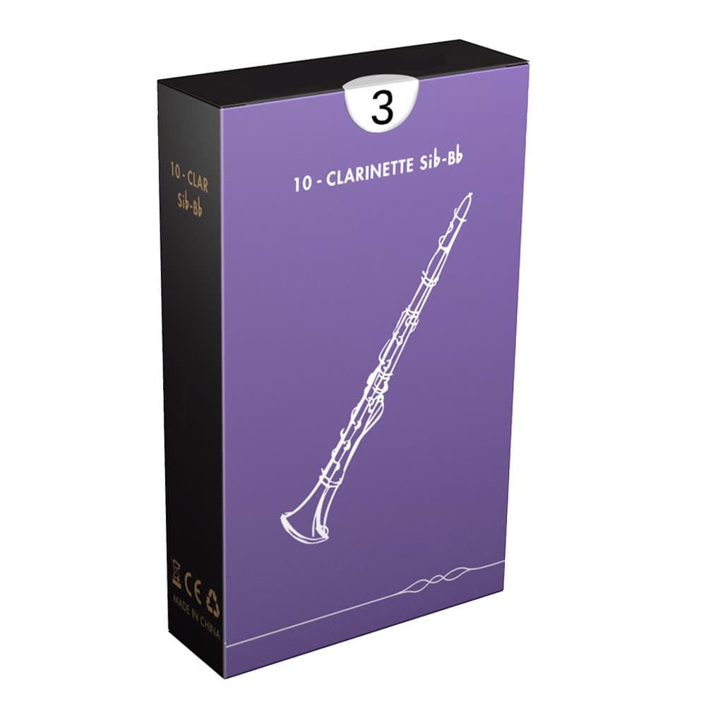 Woodwinds Bb Clarinete Tradicional Resistência Das Palhetas 3.0 , 10 Unidades/Caixa
