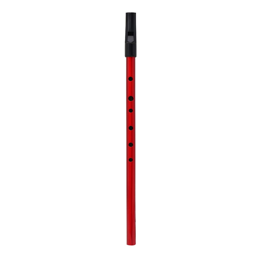 Chave De Apito Irlandês Tradicional De Cobre Do Instrumento De Sopro D Com Bolsa De Armazenamento (Vermelho)