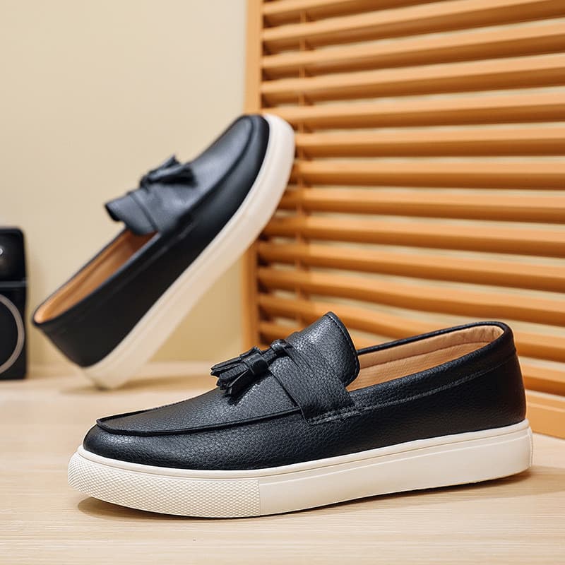 Tênis masculino de cano baixo capa pé pingente tênis casuais masculinos moda sapatos masculinos planos