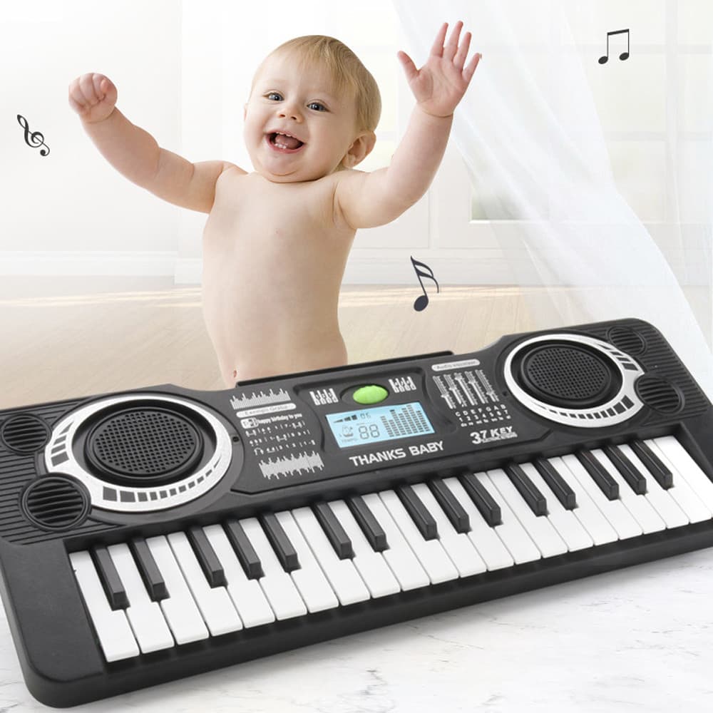 ttopbr Piano Elétrico Crianças Presente Chave Placa Portátil Música Digital Teclado Eletrônico Brinquedo De Aprendizagem
