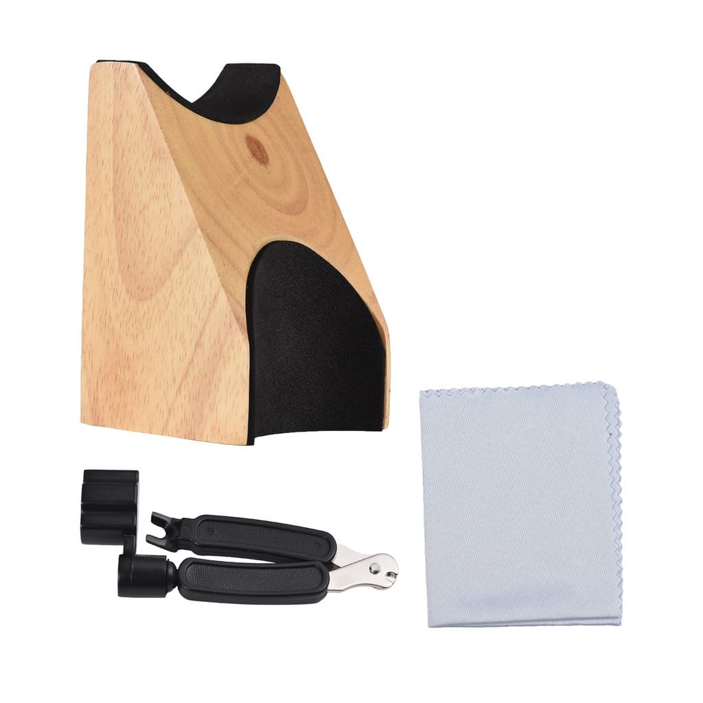 Conjunto de pescoço de guitarra embutido com almofada antiderrapante Suporte de suporte de pescoço de guitarra de faia +