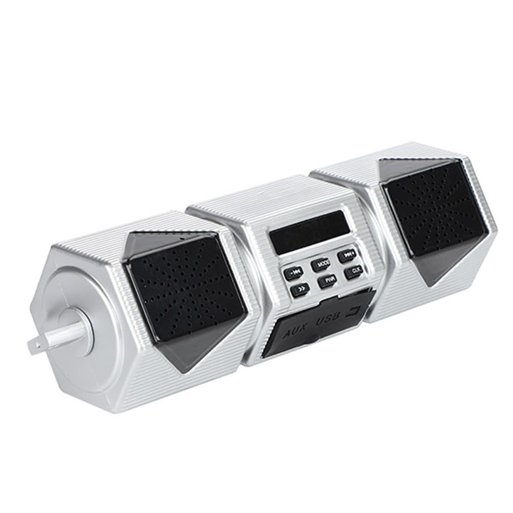 Alto-Falante Estéreo Para Motocicleta BT Guiador Mount MP3 Player Sistema Amplificador De Áudio Suporte À Prova D'água E