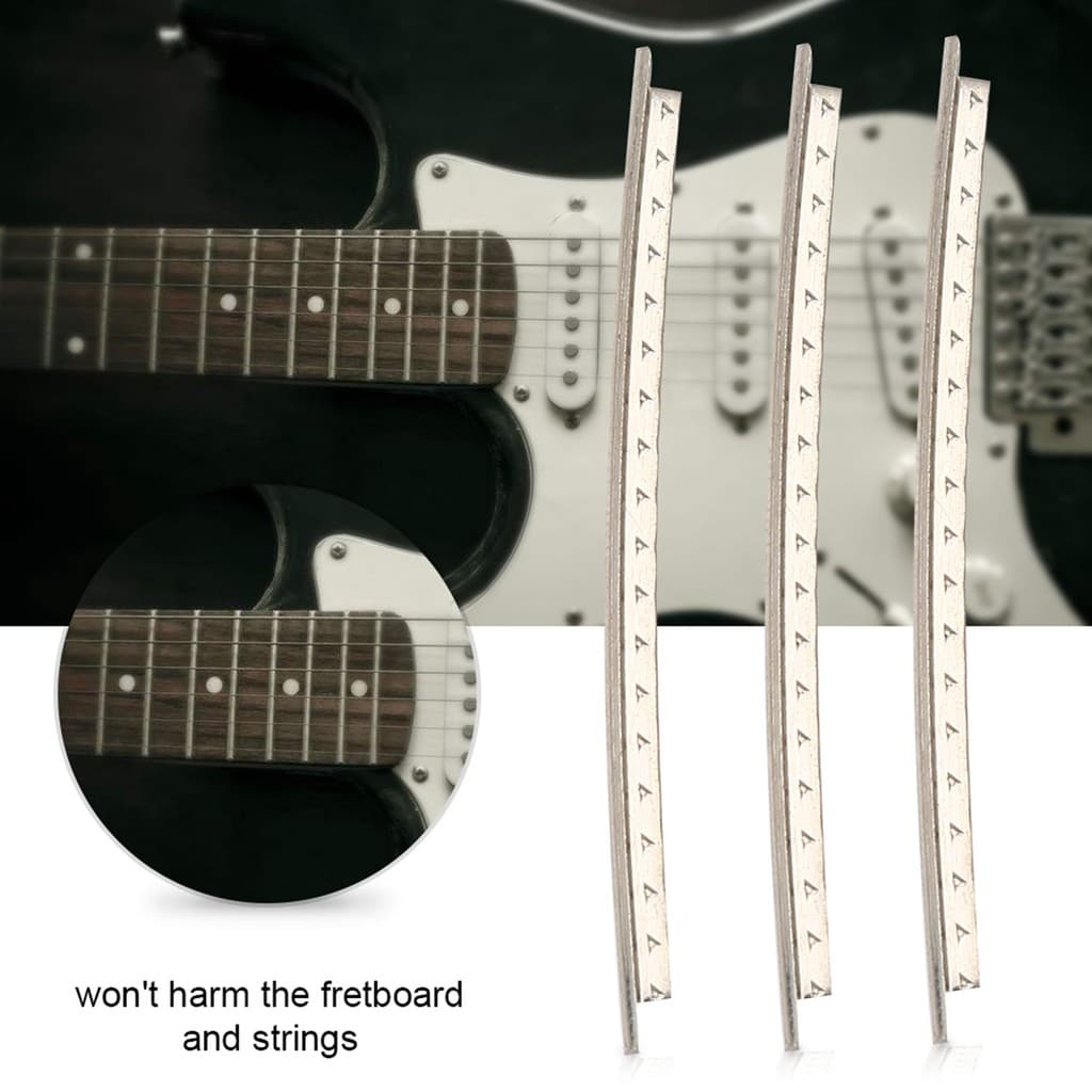 Fio De Traste cpnobr , Fios De Calibre Jumbo De Aço Inoxidável Fretwire De Guitarra Trastes Elétricos Para Guitarras