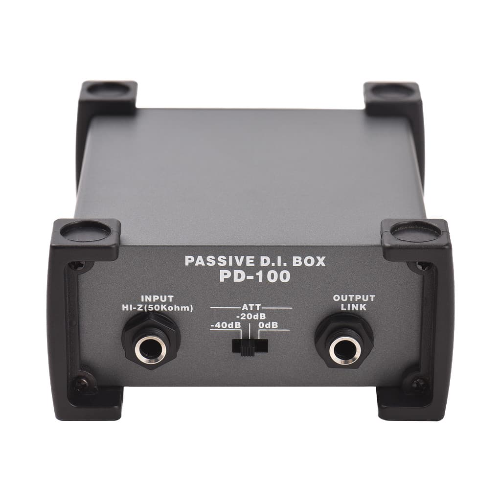 2 Canais Passivo DI-Box Unidade Hum Eliminador 1/4'Instrumento Caixa Direta Para XLR Impedância Profissional Transformar