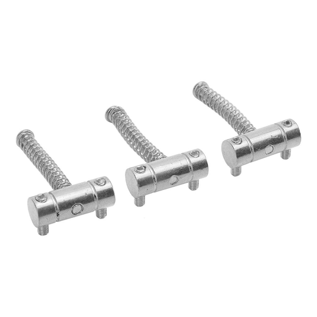 sicibr 3 Peças Selas De Ponte De Guitarra Sela De Corda De Metal Com Chave Acessórios De Instrumento De Cordas Prata