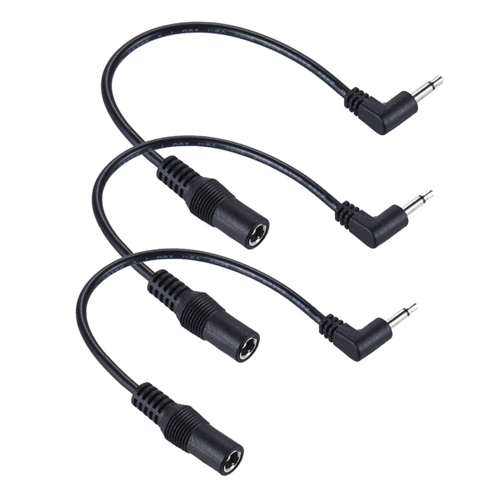Cabo de conversão de energia com efeito MP-01 Cabo adaptador de 5.5 mm a 3.5 mm Pacote com 3