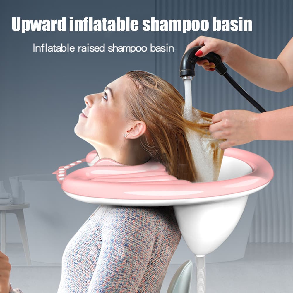 Bacia De Lavagem De Cabelo Inflável Portátil PVC Dobrável Shampoo Para Mulheres Grávidas Paciente Idoso Inflado Rapidame