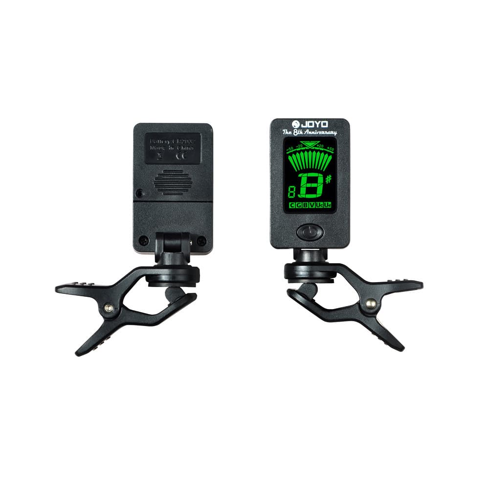 cpnobr JOYO JT-01 Mini Afinador Digital LCD Clip-on Para Guitarra Cromática Baixo Violino Ukulele Cd
