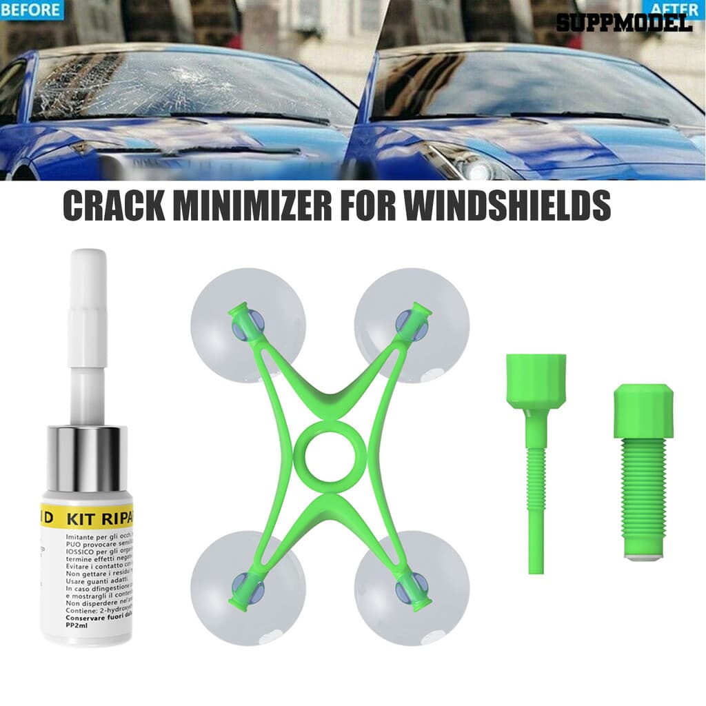 Suppmodel Kit De Reparo De Para-Brisa De Carro , Ferramenta Fixação De Rachaduras E Chips , Ligação Permanente , Evita E