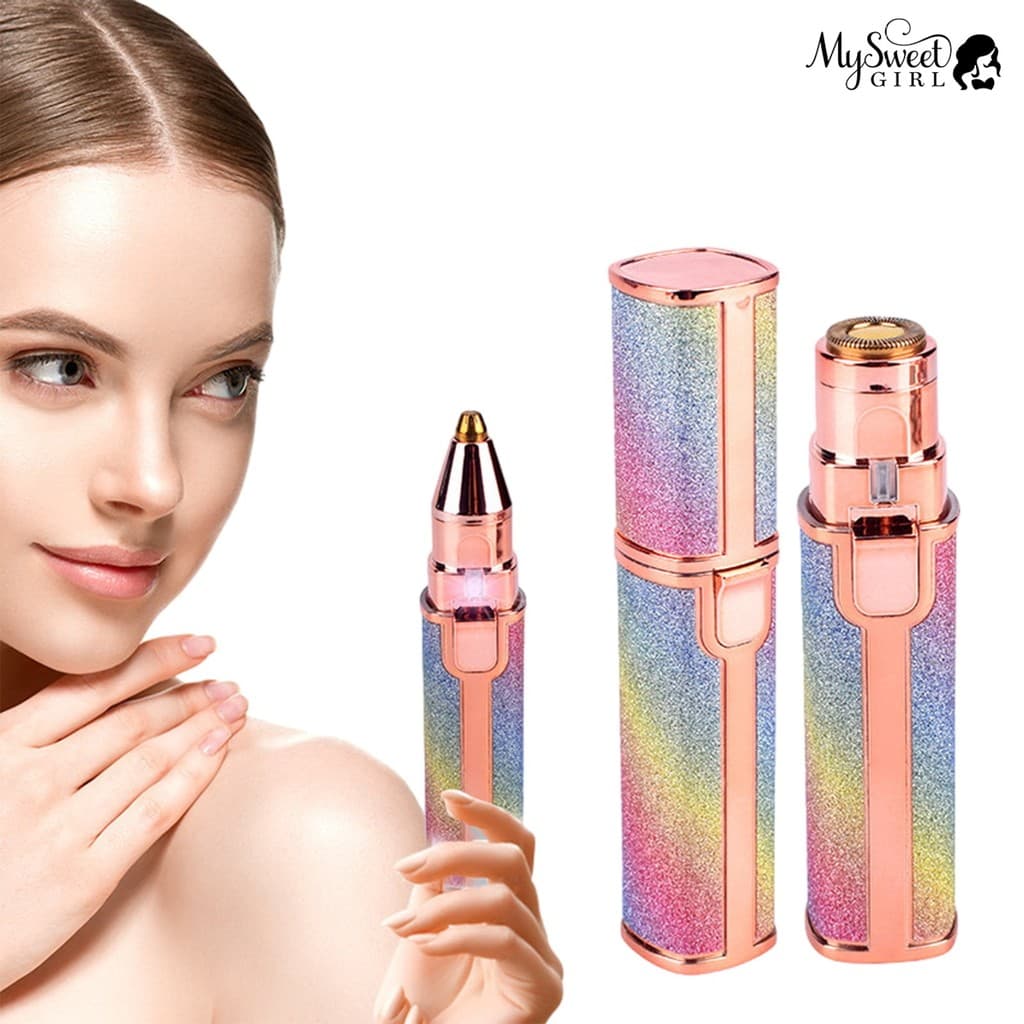Mysweetgirl Barbeador Aparador De Sobrancelha , Recarregável Para Remoção De Pelos Faciais , Depilador Facial Feminino C