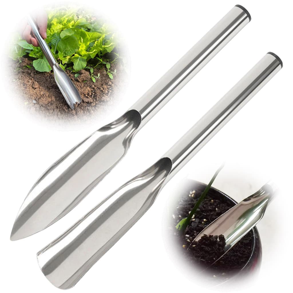 Espátula De Jardim De Aço Inoxidável seafeel , Pá Manual De Jardinagem De Ponta Estreita , Ferramenta De Escavação Para