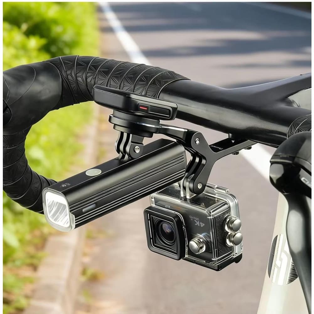 { Novidades De Junho } Para Suporte De Extensão De Liga De Três Garfos Duplo Montagem Em Computador De Bicicleta Garmin