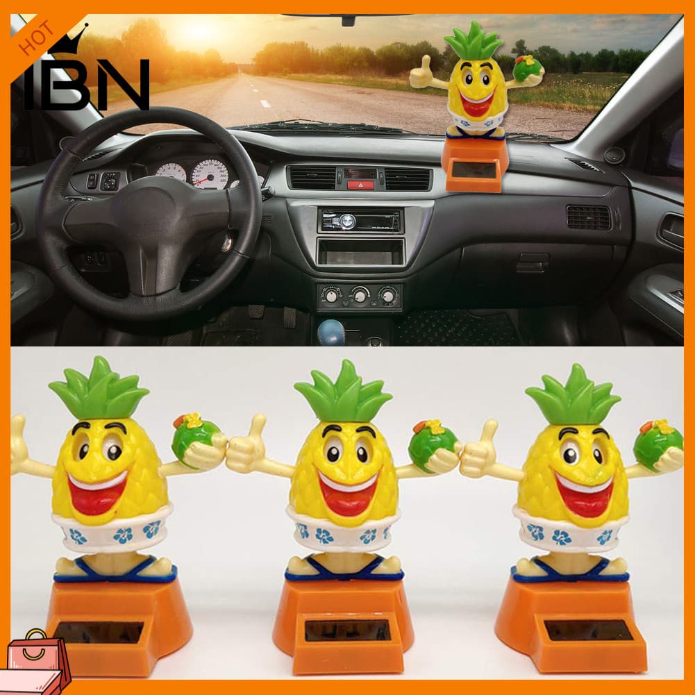 [IBN] Desenho De Energia Solar Balançando Pinho Ornamento De Interior De Carro Brinquedo De Decoração De Casa