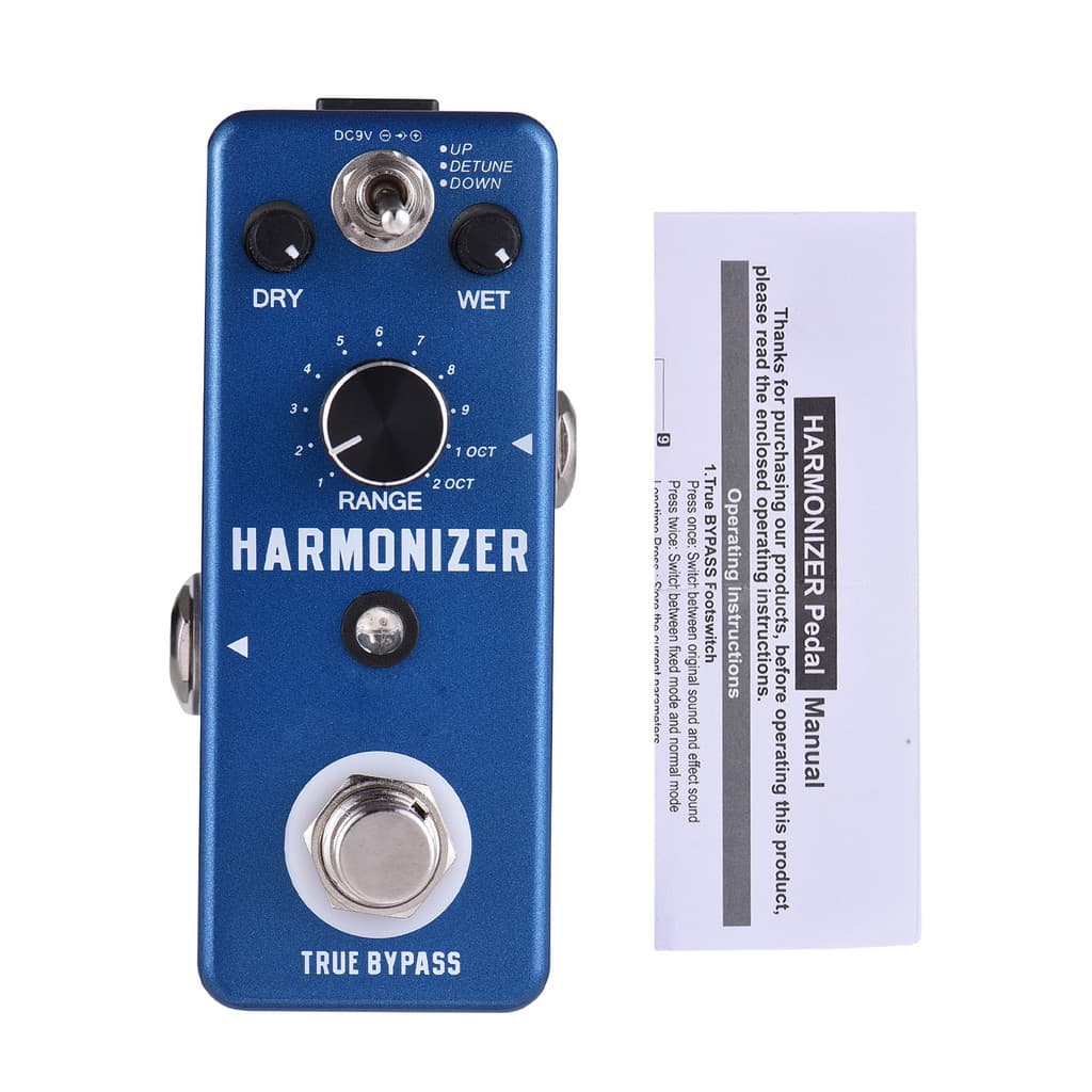 Dispositivo de efeito de guitarra elétrica RowinLEF-300 Pedal de dispositivo de efeito de transmissão Digital 3 modos Re