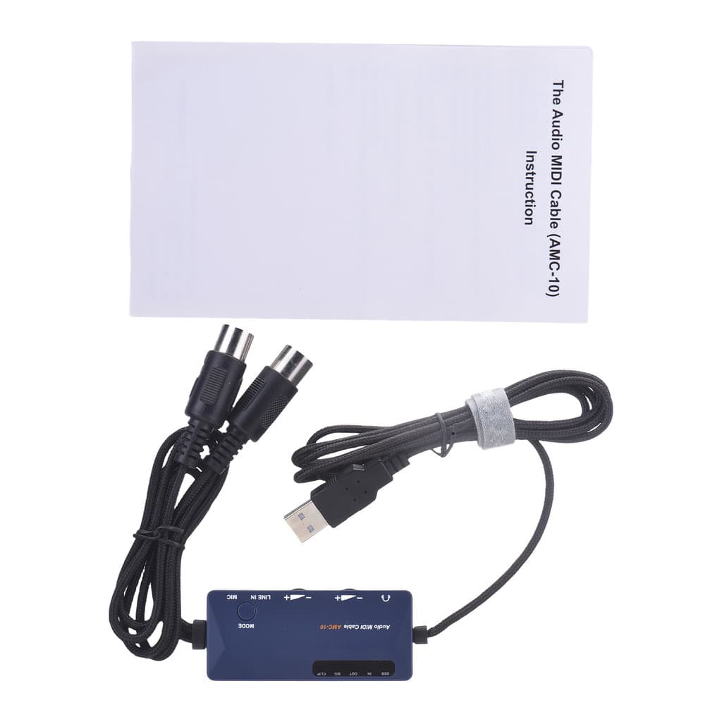 DOREMiDi MIDI Para USB A Adaptador De Cabo De Interface Edição De Gravação Conversor De Áudio Integrado