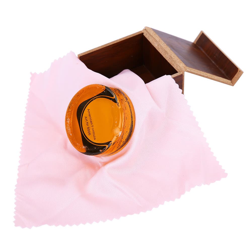 sicibr Resina Artesanal Premium Em Caixa De Madeira Para Violino Viola Violoncelo E Erhu (Transparente)