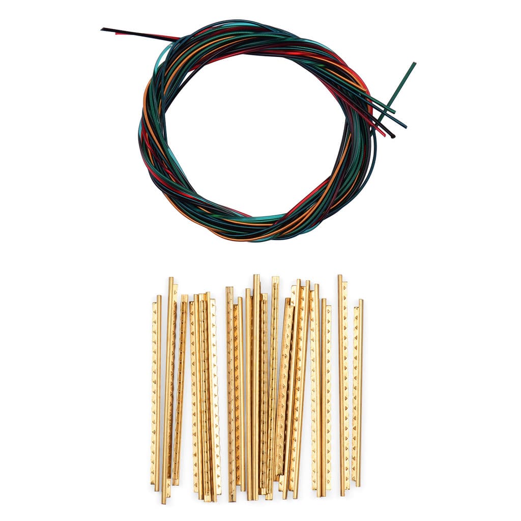6 cordas coloridas para guitarra clássica + 19 produtos para guitarra clássica filamento de latão de 2.2 mm adequado par