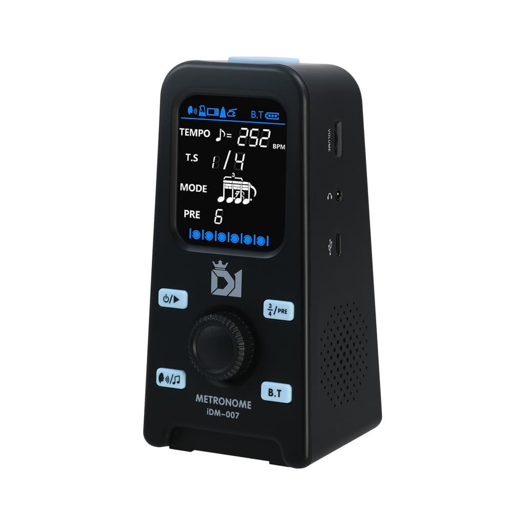 DK Metrônomo Eletrônico BT Alto-Falante Recarregável Tela LCD Vocal Para Mini Piano Guitarra Tambor Guzheng Digital Ajus