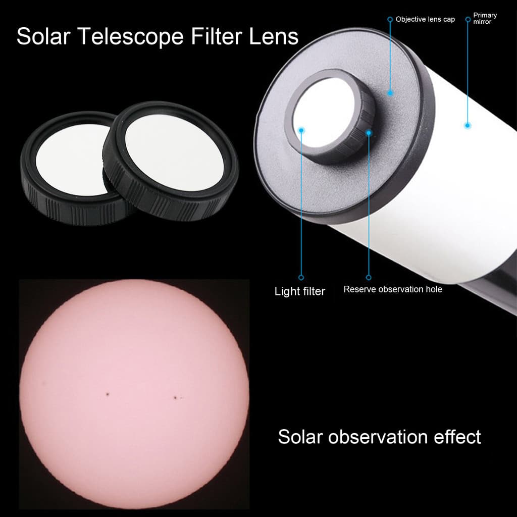 1/2/5 Pçs Filtro De Telescópio Astronômico 5.0 Melhorando Lente Foto Proteção Para Os Olhos Eclipse Macula Observação
