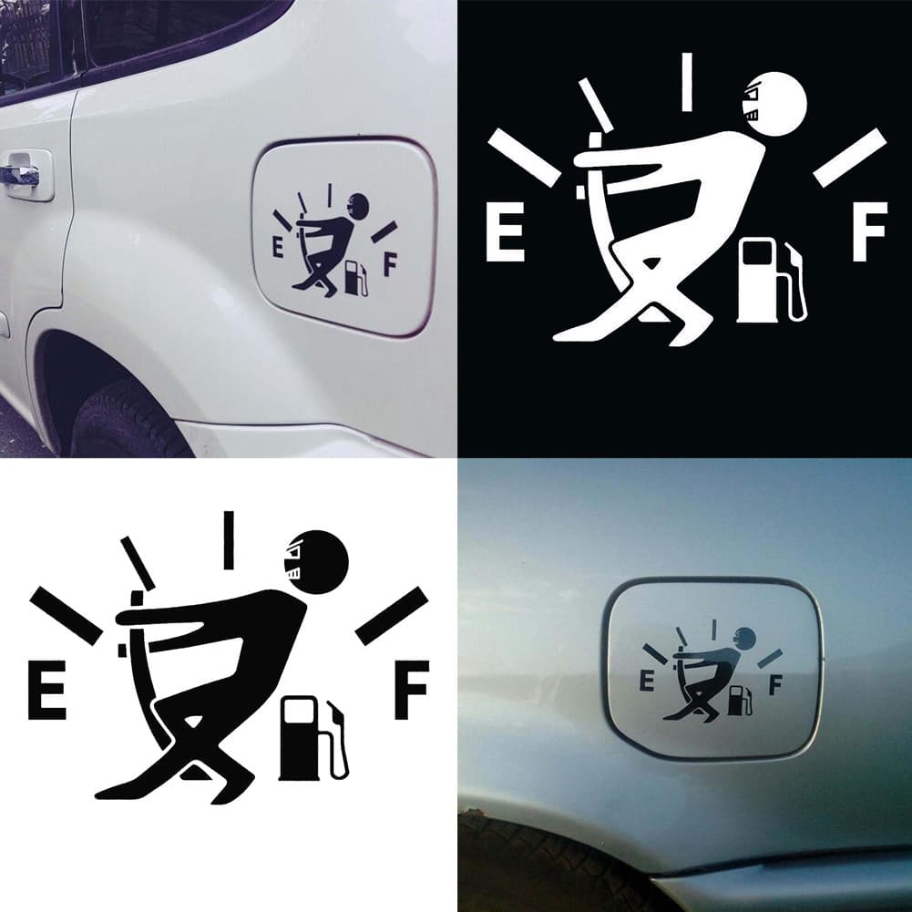 garonne Medidor De Combustível Engraçado Reflexivo Carro Veículo Corpo Tampa Do Tanque De Óleo Decalques Adesivo Decoraç