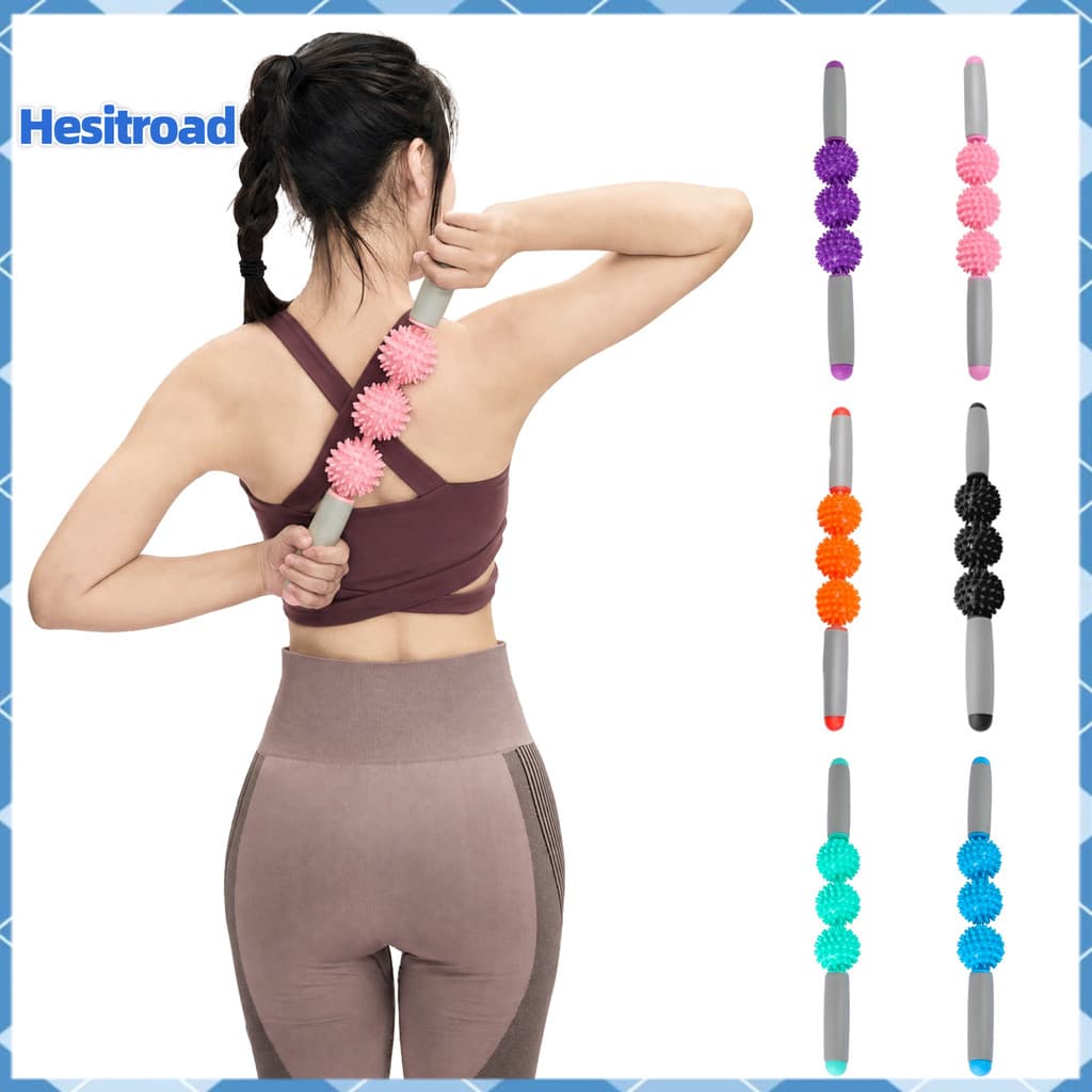 Rolo De Massagem Meanwha Com 3/5 Bolas Espetadas , Massageador De Tecidos Profundos Para Celulite Muscular Da Fáscia , F