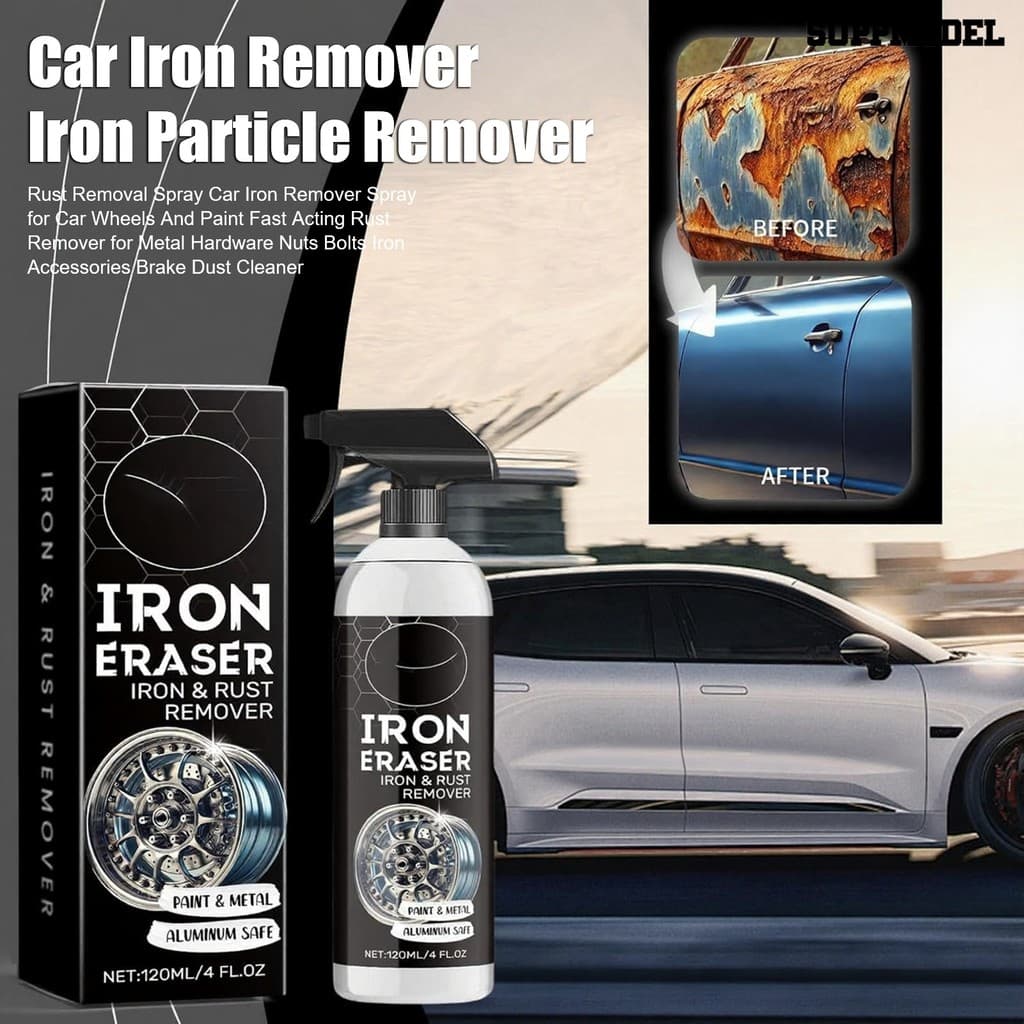 Removedor De Ferro Suppmodel Para Rodas De Carro , Limpador De Poeira De Ferrugem E Freio De Ação Rápida , Queda De Meta