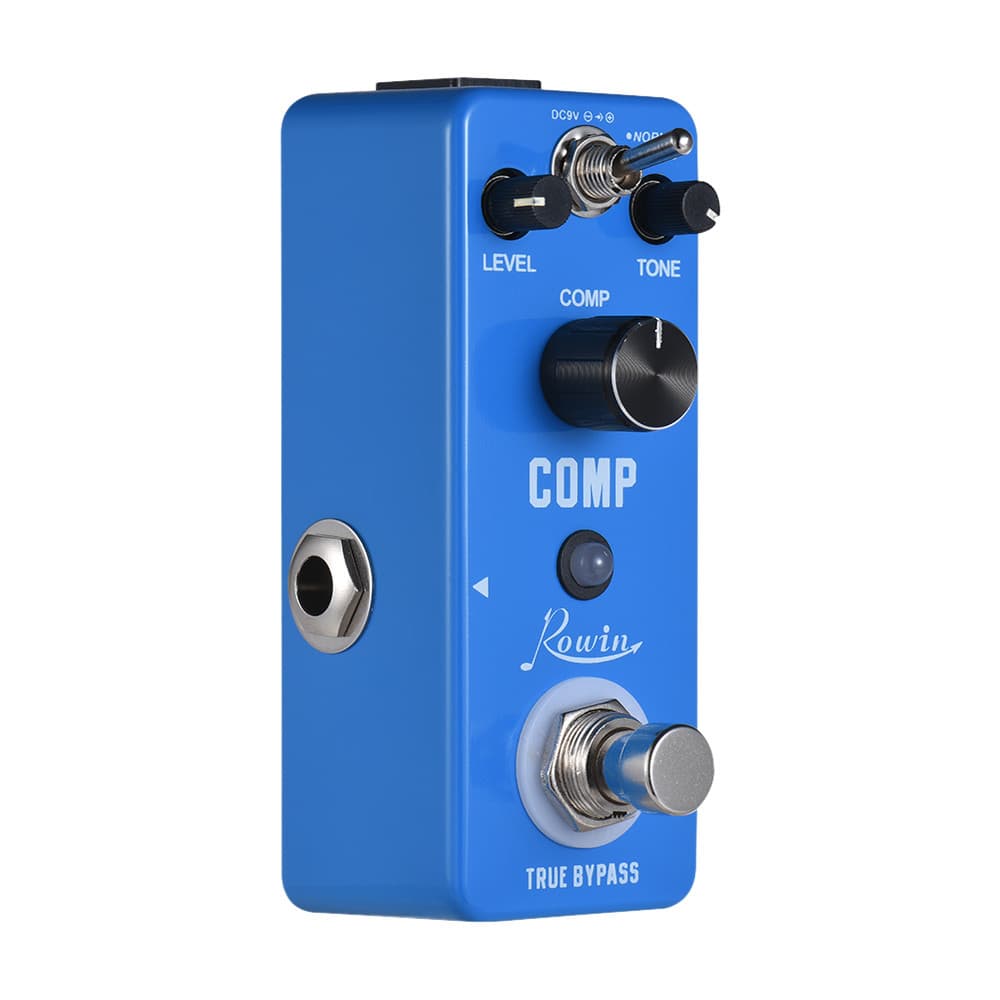(zone1ym) Rowin COMP Compressor Compressa Pedal De Efeito De Guitarra Em Liga De Alumínio True Bypass