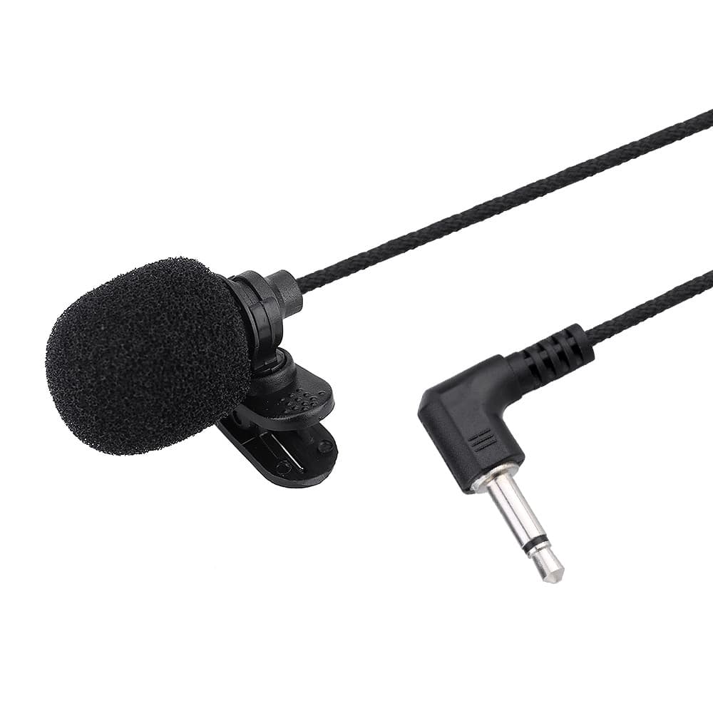 [Andoer.br] Mini Microfone Condensador De Lapela Portátil Com Clipe , Viva-Voz , Plugue TS De 3.5 Mm Para Computação