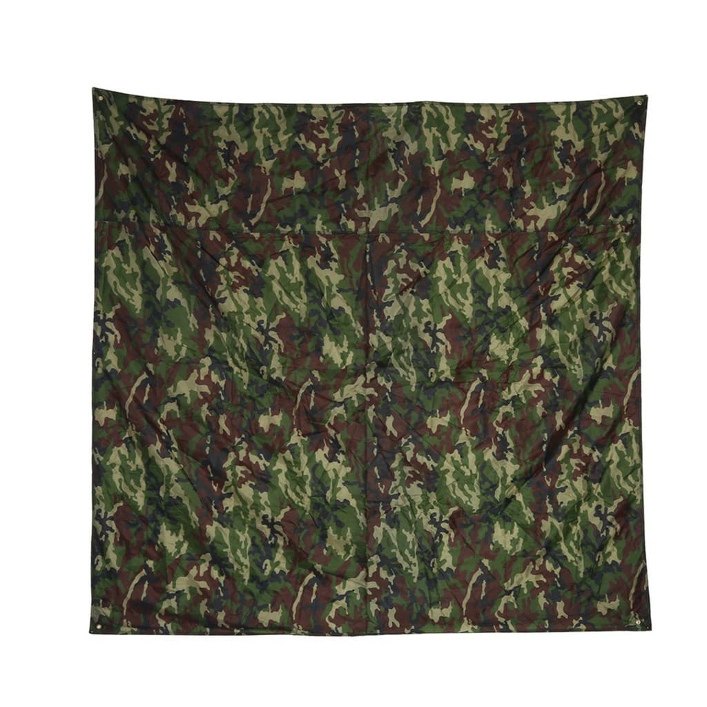 [Andoer.br] Camuflagem Ao Ar Livre Portátil Leve Tapete À Prova De Chuva Abrigo De Lona Para Barraca (3 * 2.9 M)