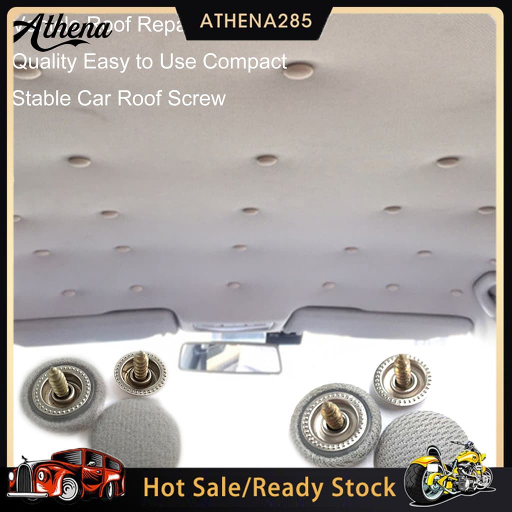 ATH_50Pcs Retentor De Pinos De Pressão Para Teto Automático Prático E Simples Kit De Reparo De Forro De Carro Estável De