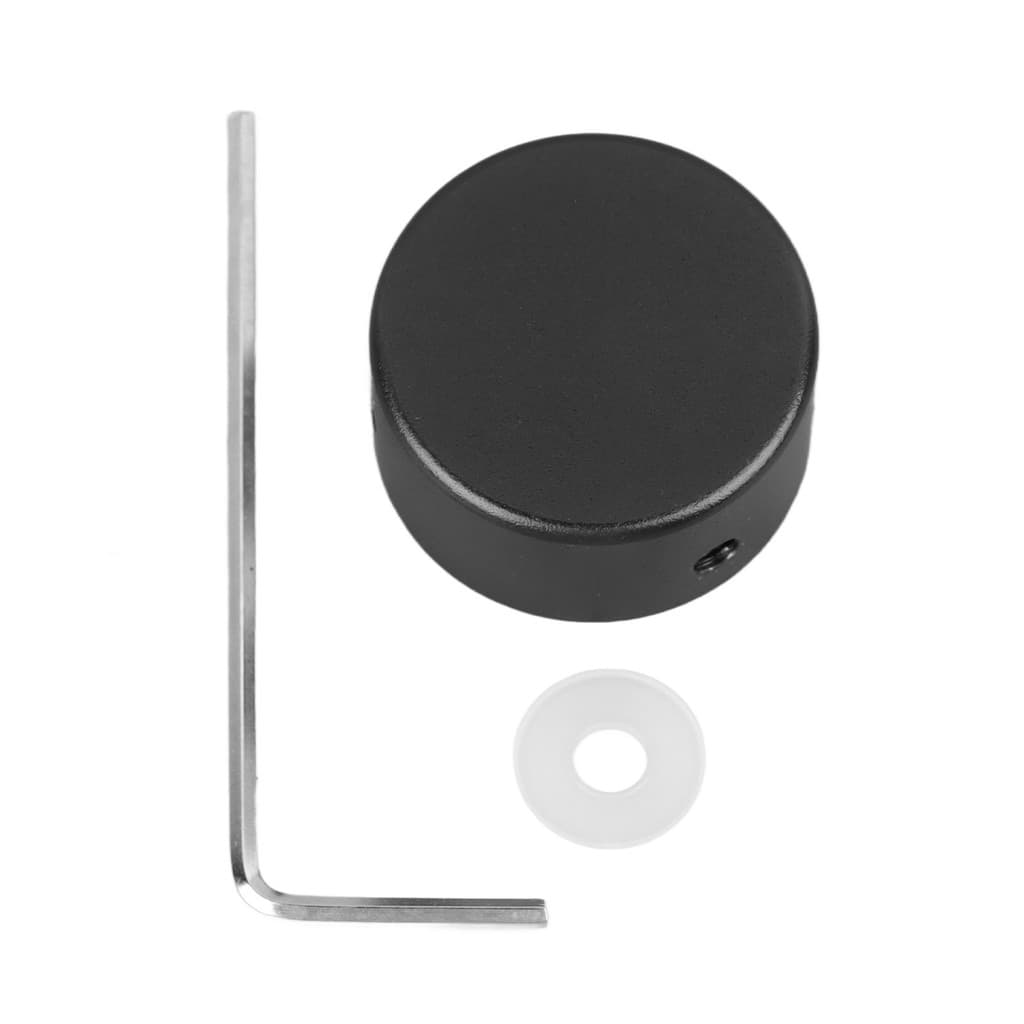 Pedal Footswitch Topper Alumínio Guitarra Elétrica Pico Efeito De Proteção Pé Prego Boné Preto
