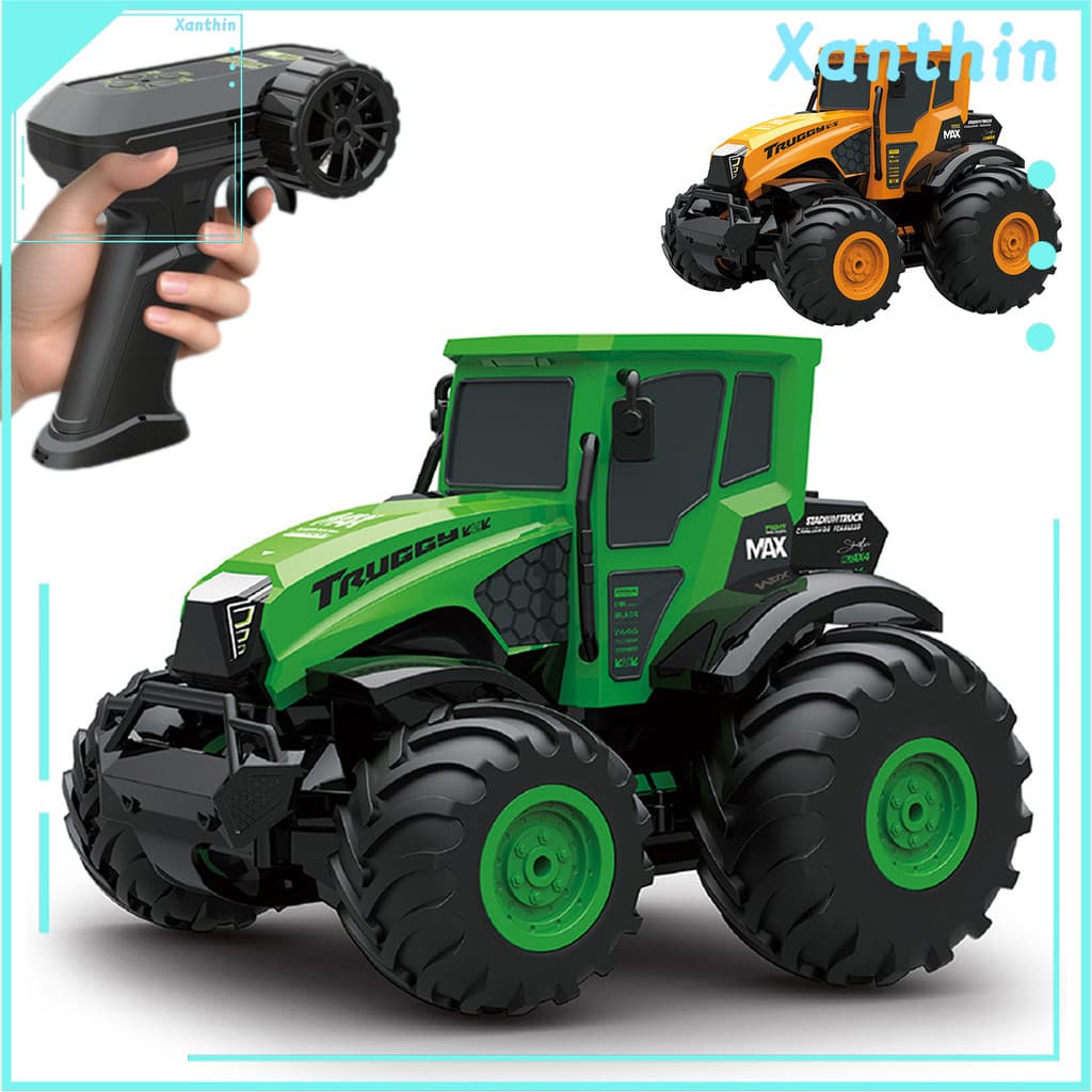 Carro Off-road Anfíbio De Controle Remoto 4WD Infantil Elétrico 2.4 Ghz RC Stunt Truck Recarregável Para