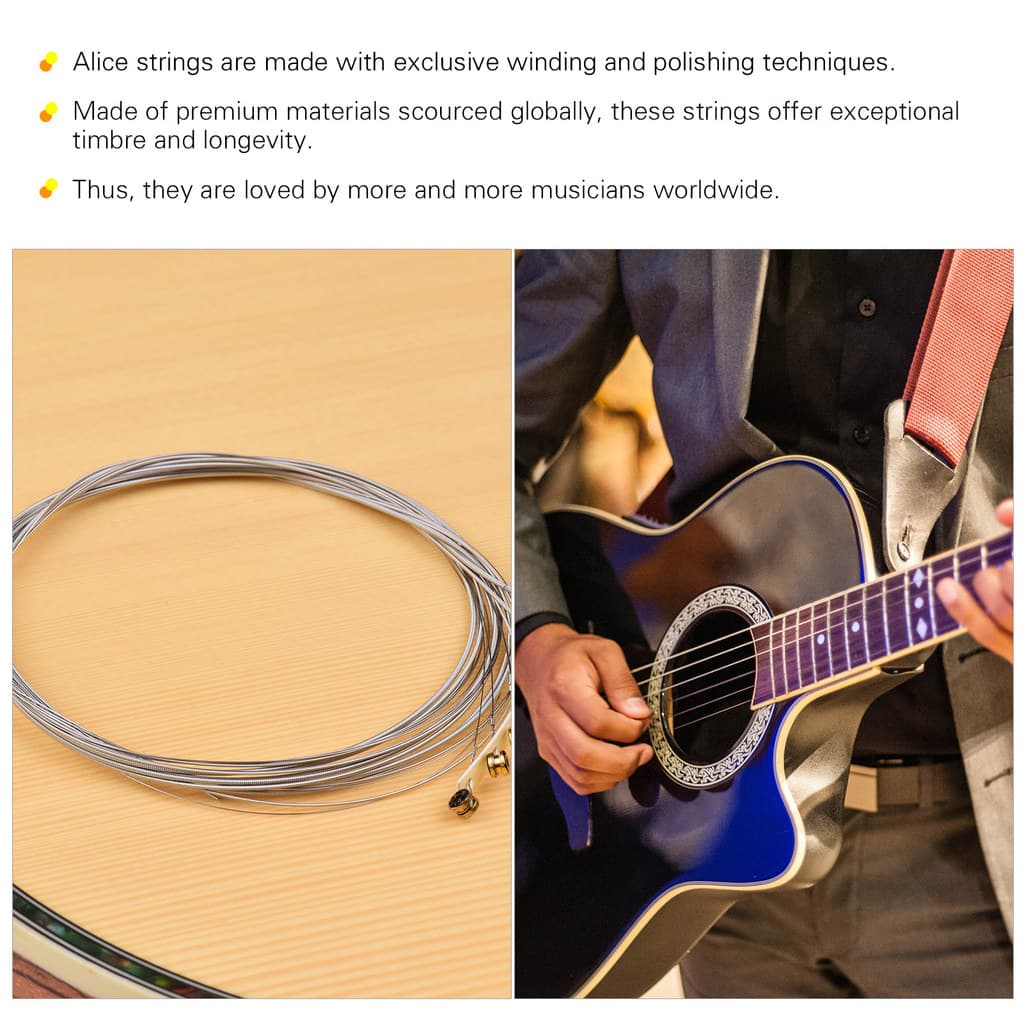 cpnobr Cordas De Guitarra Elétrica Núcleo Hexagonal Conjunto De Enrolamento De Liga De Ferro Para Guitarras De 22 A 24 T