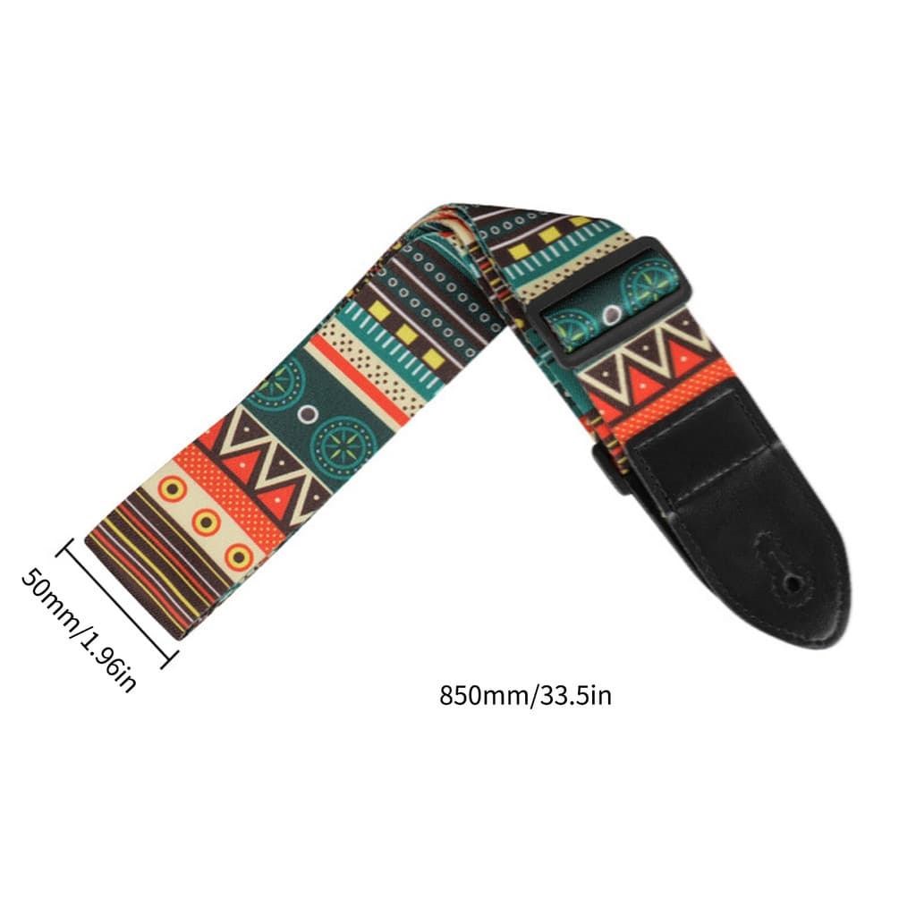 Npnobr Correias De Poliéster Para Guitarra Elétrica , Estilo Étnico , Balada , Guitarras Acústicas , Cinto De Baixo , Ac