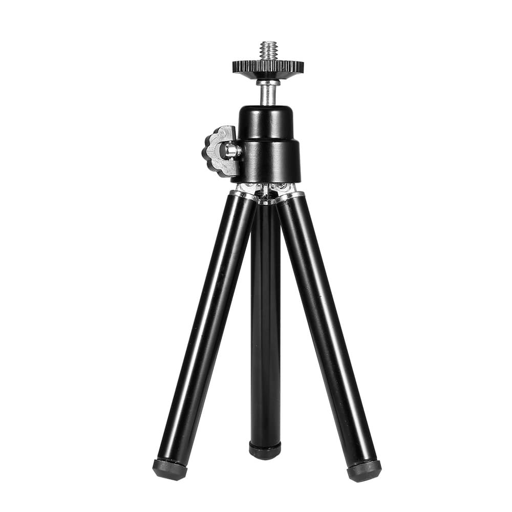[Andoer.br] Mini Tripé Portátil Com Webcam Para Smartphone , Leve E Flexível , Suporte De Mesa Câmera Web